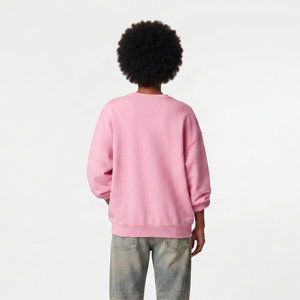 Sudadera Oversize de Cuello Redondo para Mujer, Hombros Caídos, 100% Algodón Tejido, Ropa de Invierno, Felpa Francesa - Product Image 2