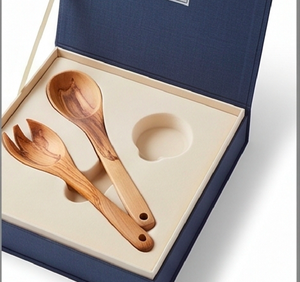 Ensemble de cuillères à salade en bois, design minimaliste, finition mate, couverts durables pour usage domestique et hôtelier - Product Image 6