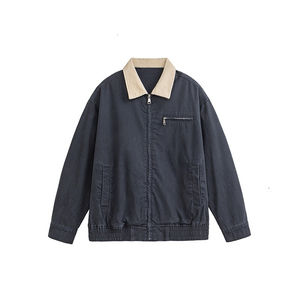 Chaqueta de sarga de algodón para hombre, diseño casual de alta calidad y personalizado, tela suave y transpirable para atletas profesionales - Product Image 3