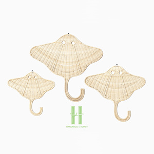 Décoration en rotin tressé artisanal de style bohème moderne pour chambre d'enfant et salon, collection 2026, importée du Vietnam - Product Image 3