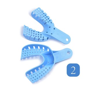 BAFA SURGICAL INSTRUMENTS Juego de Bandejas de Impresión Dental BSI-CP-632 Plástico Azul Verde Superior Inferior S M L Herramienta de Odontología Clase II - Product Image 4