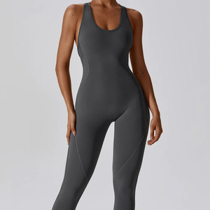 Ropa Deportiva Personalizada de 1 Pieza para Gimnasio, Ropa Deportiva Elástica para Yoga al Aire Libre, Ropa Deportiva para Entrenamiento, Mono Deportivo para Mujer - Product Image 1