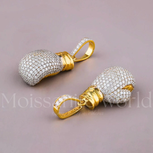 Pendentif Hip Hop de luxe en Moissanite VVS de qualité export, serti de diamants, style Hip Hop, disponible à la vente - Product Image 4