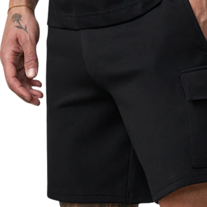 Pantalones Cortos Deportivos Negros para Hombre, Estilo Cargo, Casuales, para Gimnasio, con Bolsillos Utilitarios, para Correr, Verano, Deportes, Ropa Deportiva Activa - Product Image 6