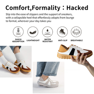 Eco Friendly German Trainers GAT Shoes Casual Lightweight PU <b>Leather</b> Mule <b>Sneakers</b> Walking Style Shoes - Product Image 2