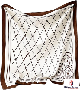 High Quality Premium Printed Short <b>Scarf</b> Fabric OEM ODM Private Label Textile Manufacturer Custom Fashion Accessories Export - Product Image 2