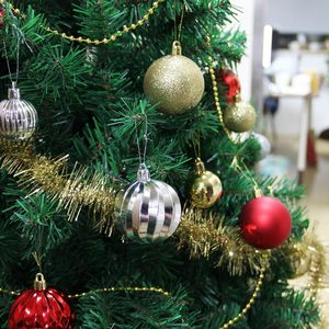 Christmas Ball Ornaments Pre Strung Xmas <b>Tree</b> Decorations Holiday Hanging Baubles for Festive Home Party Decor - Product Image 4