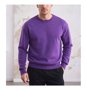 Sweat-shirt pour homme à manches longues, col rond, épaules tombantes, couleur unie, confortable, grande taille, nouveau design élégant, fabriqué au Bangladesh - Product Image 3
