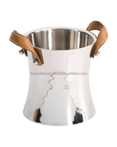 Seau à glace en acier inoxydable poli, écologique, personnalisé, pour camping, bar, restaurant, refroidisseur de bouteilles de vin, 10L - Product Image 4