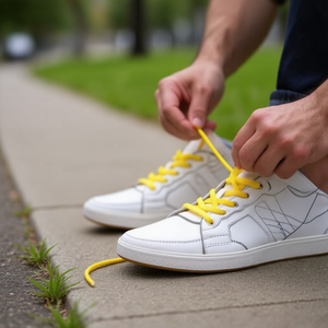 Laccio per scarpe Ilan 120 cm giallo per sneaker, 12 pezzi - Product Image 2