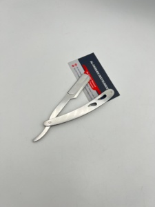 Navaja de Afeitar Profesional para Barbería, Cuchilla de Acero Inoxidable de un Solo Filo, Corte Recto, Tipo Turco - Product Image 4