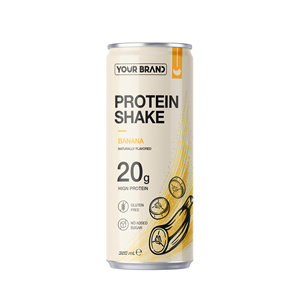 320mL Your Brand Banana <b>Protein</b> Shake Drink in <b>Bottle</b> Vietnamese OEM/ODM Beverage Export Manufacturer Nam Viet Group - Product Image 1