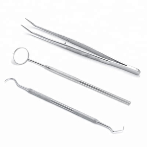 Professional Stainless Steel Dental Examination Kit Manual Reusable High Quality Instruments Set - Product Image 2