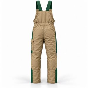 Salopette de travail OEM pour homme, vêtements de charpentier, avec genouillères renforcées, bretelles réglables, taille élastiquée, vêtements utilitaires - Product Image 3