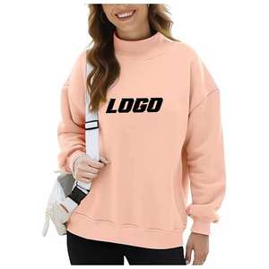 Service OEM ODM – Sweat-shirts à col montant en polaire épaisse 380g pour femme, personnalisables avec logo de marque – Collection Hiver 2026 - Product Image 2