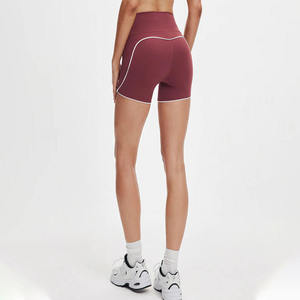 Shorts de Yoga Elásticos Personalizados al por Mayor, Cintura Alta, para Gimnasio, Playa, Deportes, Tie Dye, Casuales, para Mujer - Product Image 4