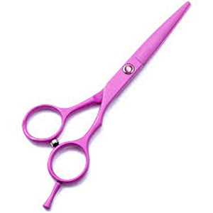 Ciseaux de coiffure professionnels en acier inoxydable à lame tranchante, manche en plastique rose, pour droitiers, 5,5 pouces, pour une coupe fluide - Product Image 6