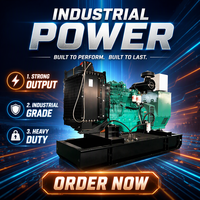 50kVA 80kVA 120kVA 200kVA Generator Diesel 220V Silent / Open Frame 1800 RPM 50/60Hz AVR Electric Start untuk Industri