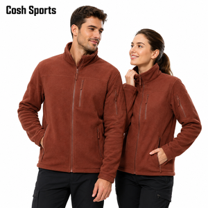 Fabricante de Chaquetas de Forro Polar con Múltiples Bolsillos, Unisex, Cierre Completo, Cálidas, con Bolsillos con Cremallera, Proveedor de Chaquetas Casuales - Product Image 1