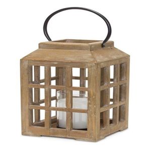 Lanterne à bougie traditionnelle en bois pour la décoration de la maison, offrant une éclairage chaleureux et un attrait décoratif naturel fait main. - Product Image 2