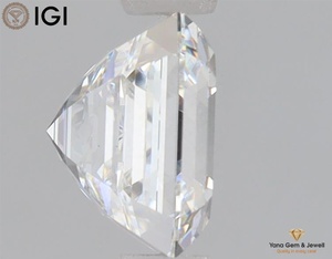 Diamante Cultivado en Laboratorio CVD, Corte Asscher, 4.00 Quilates, con Certificado IGI, Claridad VS1, Color F, para Joyería Personalizada - Product Image 5