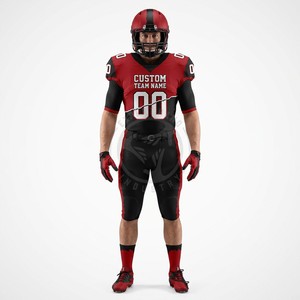 Uniformes de Fútbol Americano Personalizados para Escuelas Secundarias con Gráficos de Identidad de Equipo, Poliéster y Spandex, Corte Atlético - Product Image 6