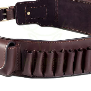 เข็มขัดใส่กระสุนหนังวัวแท้คุณภาพสูง Mortal Saga ทนทานและมีสไตล์ อุปกรณ์เสริมสำหรับนักล่า สำหรับเจ้าของปืน - Product Image 4