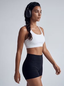 Women Scoop <b>Neck</b> Sports Bra Adjustable Strap Cutout Racerback Removable <b>Padded</b> Activewear Bralette High Impact Workout Crop Top - Product Image 4