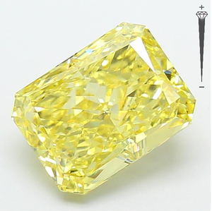 Diamant de laboratoire CVD certifié IGI 4,00 CT, taille Radiant, couleur Jaune Intense Fantaisie, clarté VS1, LG 792667168 ROYAL GEMS pour bijoux - Product Image 4