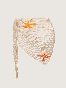 Women's Handmade Crochet Bikini Cover Up Beach Wrap <b>Sarong</b> - Product Image 5