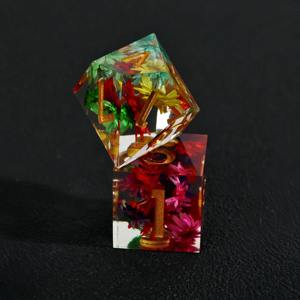 Jeu de dés en résine moulée avec des bords tranchants, dés polyédriques en résine pour jeux de table professionnels DND RPG, accessoire de jeu en gros - Product Image 2