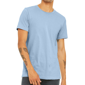 Camisetas de Jersey Lisas de Algodón 100% Ligeras y Casuales de Corte Regular para Hombre con Cuello Redondo y Logotipo Personalizado al por Mayor - Product Image 5