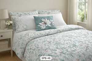 ผ้าปูที่นอนไมโครไฟเบอร์ดีไซน์ทันสมัย 7D ขายส่ง 125 GSM 300tc ผลิตจากวัสดุรักษ์โลก ตกแต่งบ้านอย่างสวยงาม นุ่มสบาย จำหน่ายจำนวนมาก - Product Image 5