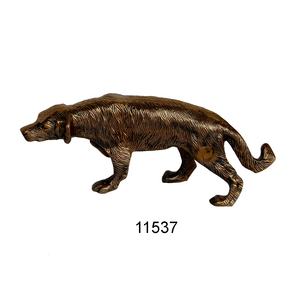 Sculptures de tête de chien de Basset Hound en fonte d'aluminium décorative de mur à la maison avec des finitions antiques - Product Image 3