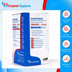 Fabriqué en Inde, qualité supérieure, 100% coton pur, tampons chirurgicaux Crysto T-17, tampons de gaze chirurgicale standard pour utilisation en chirurgie générale - Product Image 5