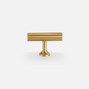 Poignée de tirage en T en laiton moderne, design linéaire, quincaillerie pour cuisine, salle de bain, salle à manger, porte, commode, armoire, tiroir, poignées de meubles - Product Image 5