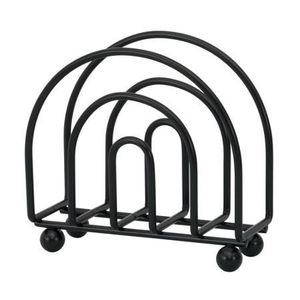 Porte-serviettes décoratif de table écologique de luxe, support de rangement pour mouchoirs, métal noir, couleur personnalisée, meilleure qualité - Product Image 4