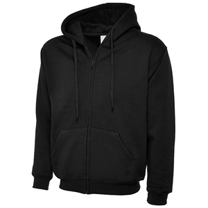 Sudadera con capucha roja unisex clásica de algodón French Terry con cremallera completa, chaqueta con capucha, ropa de trabajo personalizada, informal. - Product Image 4