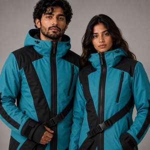 Traje de Esquí Impermeable y Cortavientos Personalizado, Chaqueta de Nieve Aislante Unisex, Conjunto de Pantalones con Tirantes, Ropa de Exterior de Marca Privada - Product Image 1