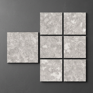 Carreaux de porcelaine émaillée antidérapants polis effet marbre gris Vistaar 800x800mm 10mm d'épaisseur, design moderne pour revêtement de sol effet pierre - Product Image 6