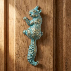 Vintage Squirrel Wall <b>Hook</b> Metal Rust Resistant Eco-Friendly Waterproof Self-adhesive Novelty Design Cartoon Animal Pattern Wall - Product Image 4