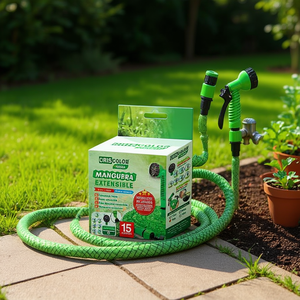 Tuyau d'arrosage extensible renforcé 7FUN 15M, durable et facile à utiliser, avec enrouleur - Product Image 3