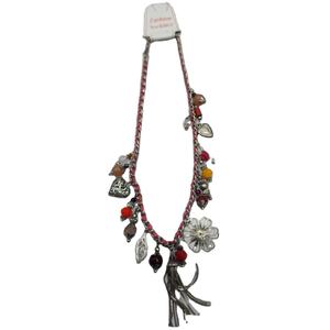 Collar llamativo de moda al por mayor para mujer, estilo bohemio, colorido, hecho a mano, con cuentas de resina tejidas - Product Image 1