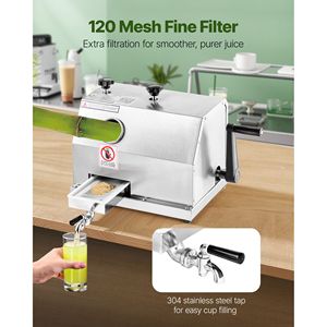 Spremiagrumi Commerciale ad Alta Produzione 110LBS/H per Canna da Zucchero con 3 Rulli in Acciaio Inossidabile e Ampio Ingresso da 2,4 Pollici - Product Image 5