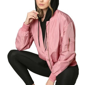 Blouson aviateur en satin pour femmes le plus vendu au prix de gros personnalisé nouveau stock avec doublure en nylon directement de pour la saison - Product Image 6