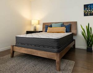 Minimalist Upholstered <b>Platform</b> <b>Bed</b> With Fabric Headboard Wood <b>Frame</b> Soft <b>Bed</b> Design - Product Image 4