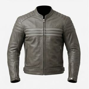 Chaqueta de Motociclista de Cuero Genuino para Hombre de la Mejor Calidad, Nueva Colección de Invierno, Chaquetas de Motocicleta con Protecciones Desmontables Personalizadas - Product Image 1