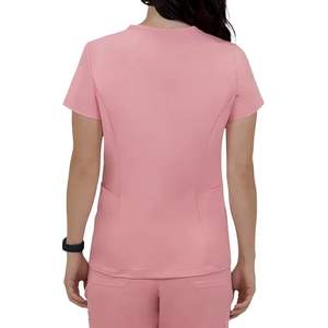 Uniforme Quirúrgico para Mujer, Cuello en V, Tela Suave de Spandex y Poliéster, Múltiples Bolsillos, Ropa de Hospital - Product Image 3