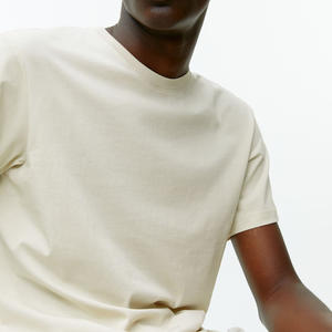 High Quality Heavyweight 100% Cotton Cropped <b>T</b>-Shirts Oversized Printed & Embroidered Logo Plus Size Loose Fit <b>T</b>-Shirt For Men - Product Image 3