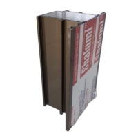 โปรไฟล์อลูมิเนียมสีน้ำตาลบรอนซ์ใช้สำหรับประตูและหน้าต่าง - Product Image 4